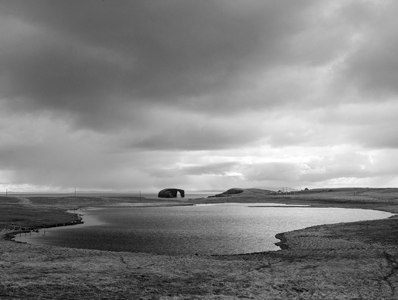 View to Dore Holm Arch, Eshaness, Shetland